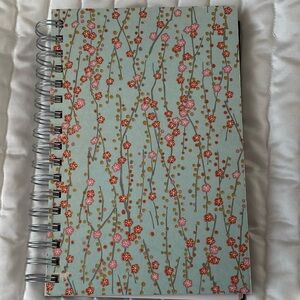 Floral Spiral Notebook - Blue and Pink